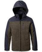 Hawke & Co. Outfitter Men's 3-in-1 Colorblocked Hooded Raincoat