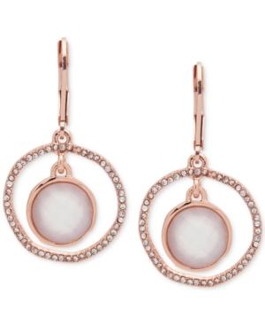Lonna & Lilly Abalone & Pave Orbital Drop Earrings