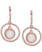 Lonna & Lilly Abalone & Pave Orbital Drop Earrings