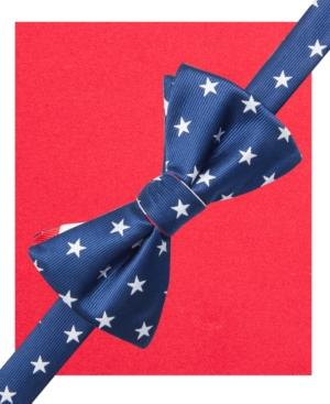 Countess Mara Men's Americana Stars And Stripes Pre-tied Bow Tie And Pocket Square Set