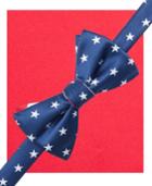 Countess Mara Men's Americana Stars And Stripes Pre-tied Bow Tie And Pocket Square Set