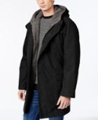 Dkny Dickson Solid Sherpa-lined Slim-fit Raincoat