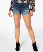 American Rag Juniors' 2-button Ripped Denim Shorts, Created For Macy's