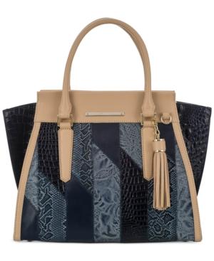 Brahmin Priscilla Denim Velazquez Medium Satchel