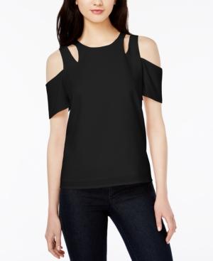 Bar Iii Cutout Cold-shoulder Top, Created For Macy's
