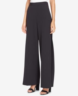 Tahari Asl Wide-leg Crepe Pants