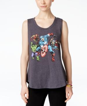 Hybrid Juniors' Marvel The Avengers Graphic Tank Top