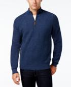 Tommy Bahama Men's Chevron Tweed Quarter-zip Sweater