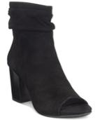 Kenneth Cole Reaction Frida Cool Slouchy Peep Toe Ankle Booties Women's Shoes