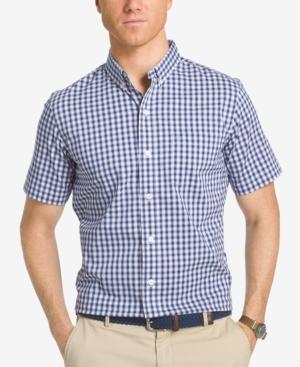 Izod Men's Performance Upf 15+ Advantage Check Cotton Shirt