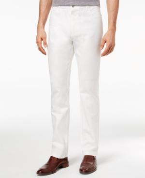 Ryan Seacrest Distinction Men's Slim-fit Stretch Tonal-plaid Denim Suiting Pants, Created For Macy's
