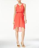 Thalia Sodi Chain-trim High-low Dress, Only At Macy's