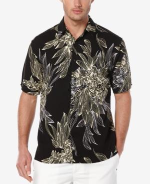 Cubavera Men's Big And Tall Floral-print Short-sleeve Shirt