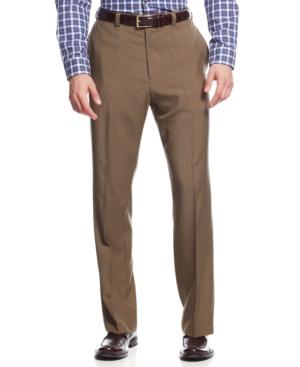 Haggar Repreve Stria Classic-fit Flat-front Dress Pants