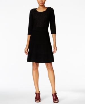 Tommy Hilfiger Crochet Ribbed Sweater Dress