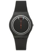 Swatch Unisex Swiss Es War Einmal Black Silicone Strap Watch 34mm Gb294