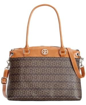 Giani Bernini Block Signature Pop Large Round Satchel