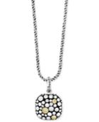 Effy Two-tone Dotted Pendant Necklace In Sterling Silver And 18k Gold