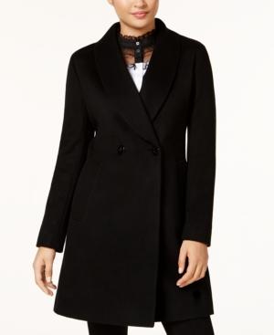 Calvin Klein Wool-cashmere Blend Coat With Shawl Collar