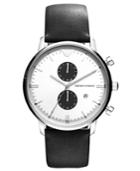 Emporio Armani Watch, Chronograph Black Leather Strap 43mm Ar0385