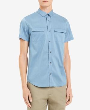 Calvin Klein Men's Poplin Utility Shirt
