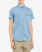 Calvin Klein Men's Poplin Utility Shirt
