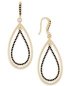 Inc International Concepts Gold-tone Stone Orbital Teardrop Drop Earrings, Created For Macy's