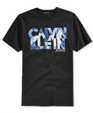 Calvin Klein Jeans Big And Tall Fractured Cutout T-shirt