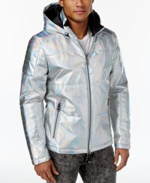 Guess Men's Link Bonded Foil Puffer Jacket