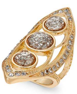 Thalia Sodi Gold-tone Multi-crystal Statement Ring, Created For Macy's