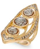 Thalia Sodi Gold-tone Multi-crystal Statement Ring, Created For Macy's
