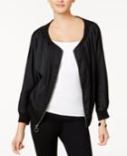 Bar Iii Off-the-shoulder Bomber Jacket, Created For Macy's