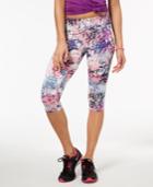 Material Girl Active Juniors' Graffiti-print Cropped Leggings, Created For Macy's