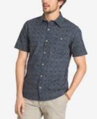 G.h. Bass & Co. Men's Tile-print Short-sleeve Shirt