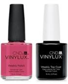 Creative Nail Design Vinylux Irreverent Rose Nail Polish & Top Coat (two Items), 0.5-oz, From Purebeauty Salon & Spa