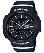 G-shock Women's Analog-digital Baby-g Black & White Resin Strap Watch 43mm