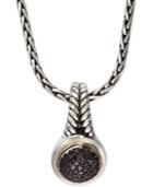 Balissima By Effy Diamond Cluster 18 Pendant Necklace (1/3 Ct. T.w.) In Sterling Silver & 18k Gold