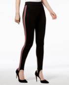 I.n.c. Varsity Stripe Stirrup Leggings, Created For Macy's