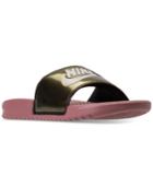 Nike Women's Benassi Jdi Print Slide Sandals From Finish Line