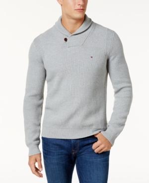 Tommy Hilfiger Men's Waffle Knit Shawl-collar Sweater
