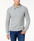 Tommy Hilfiger Men's Waffle Knit Shawl-collar Sweater