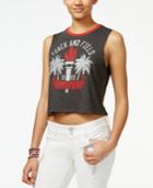 Hybrid Juniors' Track And Field Graphic Crop Tank