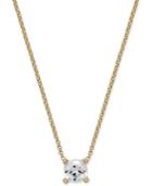 Kate Spade New York Gold-tone Solitaire Crystal Pendant Necklace
