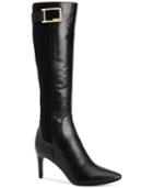 Calvin Klein Women's Jaidia Wide-calf Buckle Tall Boots Women's Shoes