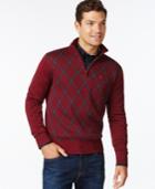 Tommy Hilfiger Kenny Argyle Quarter Zip Sweater
