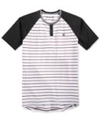 Hurley La Cave Dri-fit Stripe Raglan-sleeve Henley