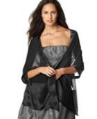 Style&co. Chiffon Satin Border Wrap