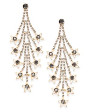 Inc International Concepts Gold-tone Crystal Cascade Drop Earrings, Created For Macy's