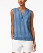 Tommy Hilfiger Striped Sleeveless Top