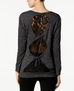 Bar Iii Lace-back Top, Created For Macy's